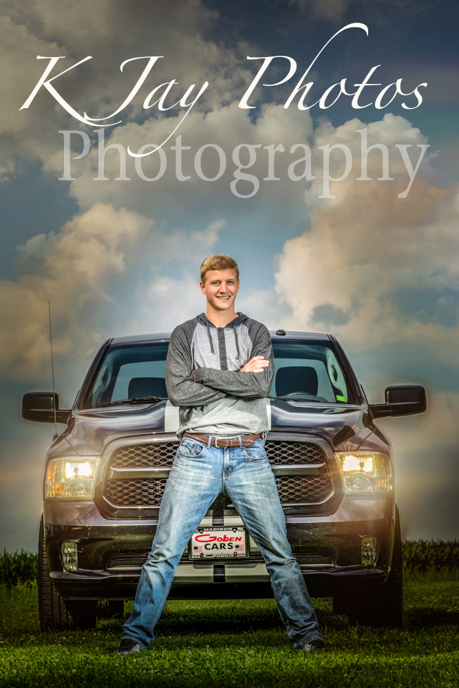 Cool truck senior pictures, K Jay Photos Photography, Madison WI Photographer